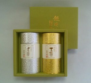 画像1: 金銀缶　各２００ｇ入セット (1)